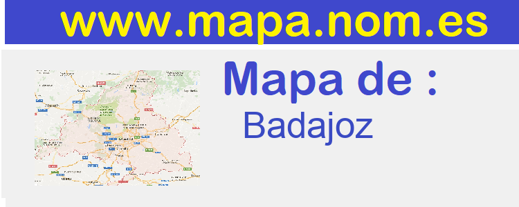 mapa de  Badajoz