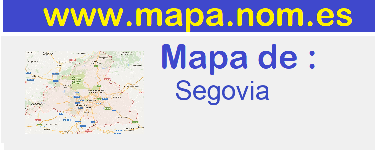 mapa de  Segovia
