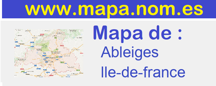 mapa de  Ableiges