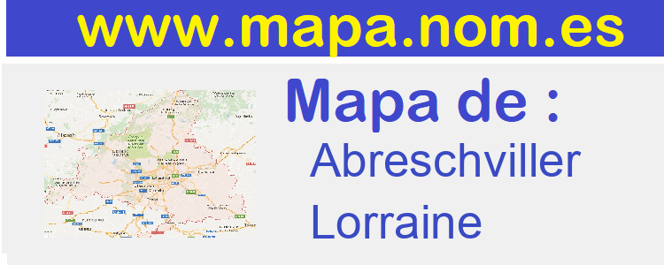 mapa de  Abreschviller