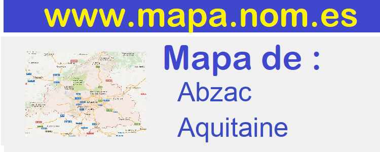 mapa de  Abzac
