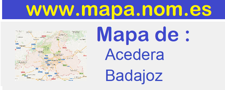 mapa de  Acedera