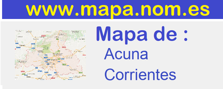 mapa de  Acuna