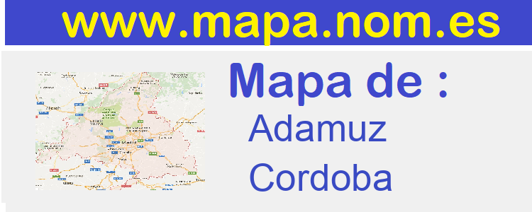 mapa de  Adamuz