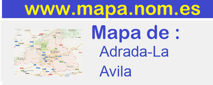 mapa de  Adrada-La