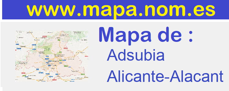 mapa de  Adsubia
