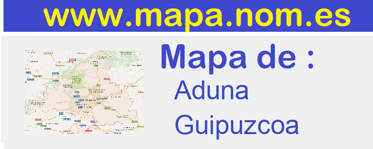 mapa de  Aduna