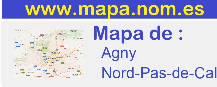 mapa de  Agny