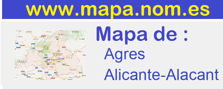 mapa de  Agres