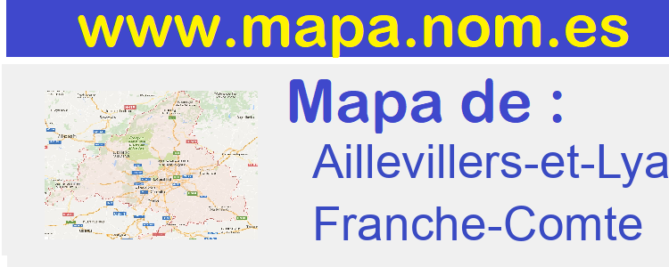 mapa de  Aillevillers-et-Lyaumont
