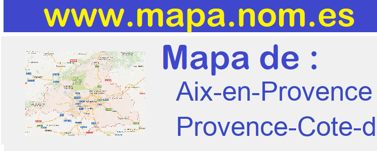 mapa de  Aix-en-Provence