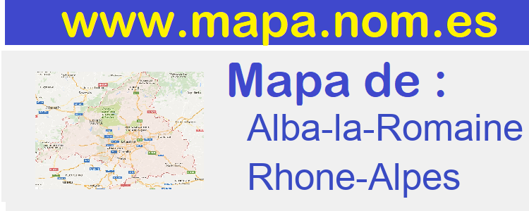 mapa de  Alba-la-Romaine