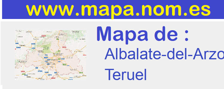 mapa de  Albalate-del-Arzobispo