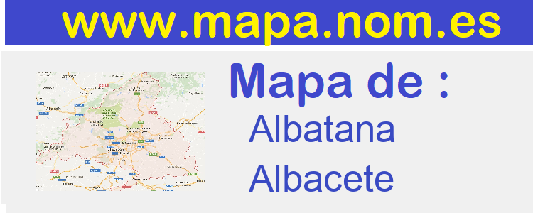 mapa de  Albatana
