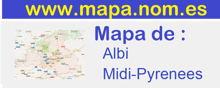 mapa de  Albi