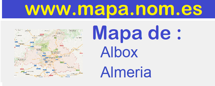 mapa de  Albox