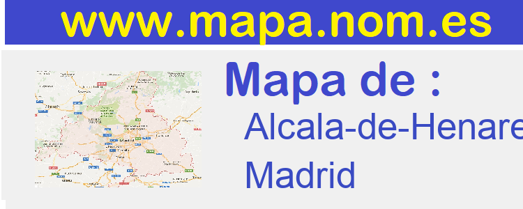 mapa de  Alcala-de-Henares