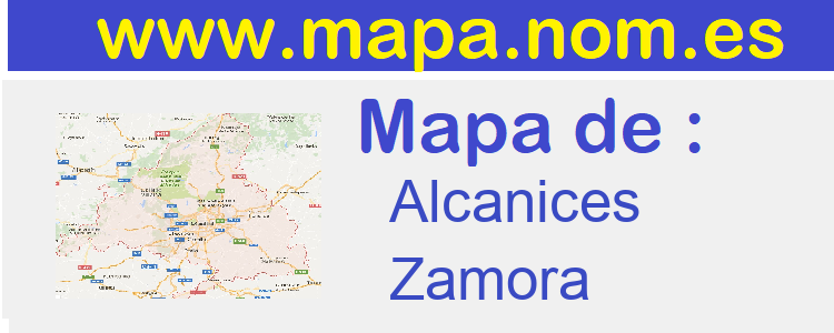 mapa de  Alcanices