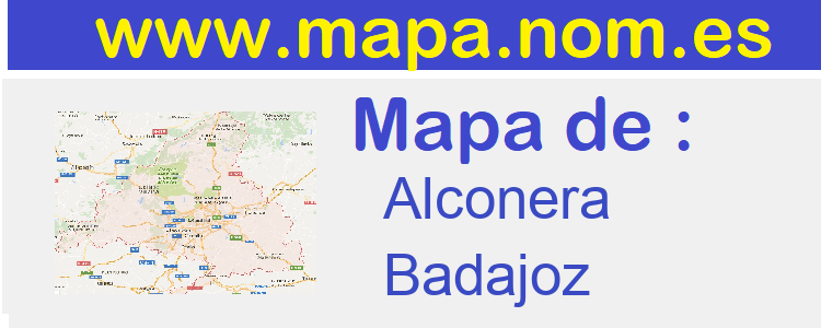 mapa de  Alconera