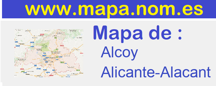 mapa de  Alcoy