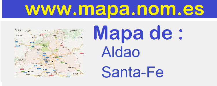 mapa de  Aldao