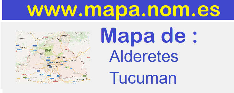 mapa de  Alderetes