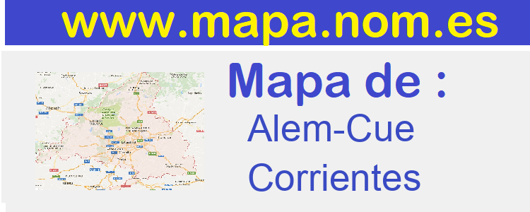 mapa de  Alem-Cue
