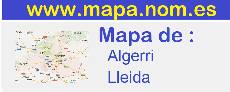mapa de  Algerri