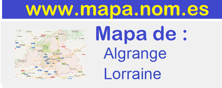 mapa de  Algrange