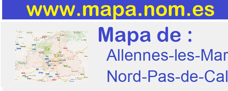 mapa de  Allennes-les-Marais