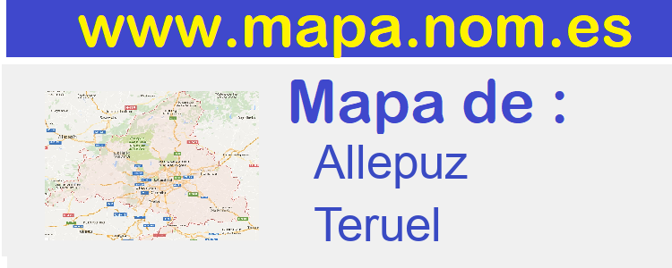 mapa de  Allepuz