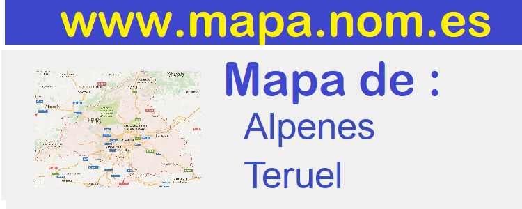 mapa de  Alpenes