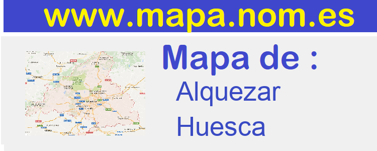 mapa de  Alquezar