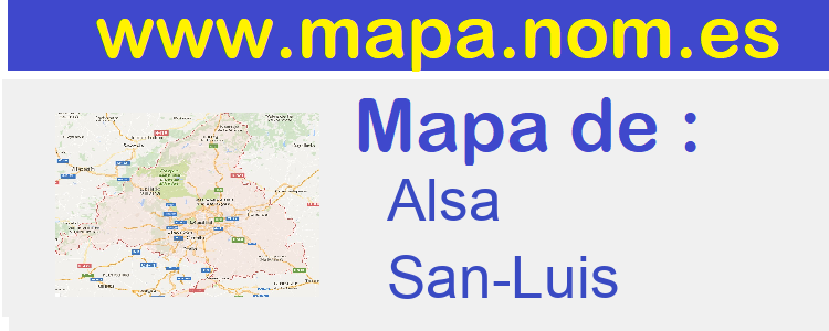mapa de  Alsa