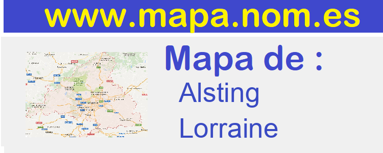 mapa de  Alsting