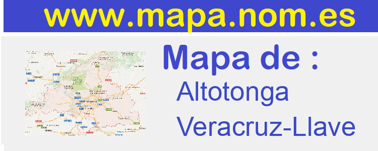 mapa de  Altotonga