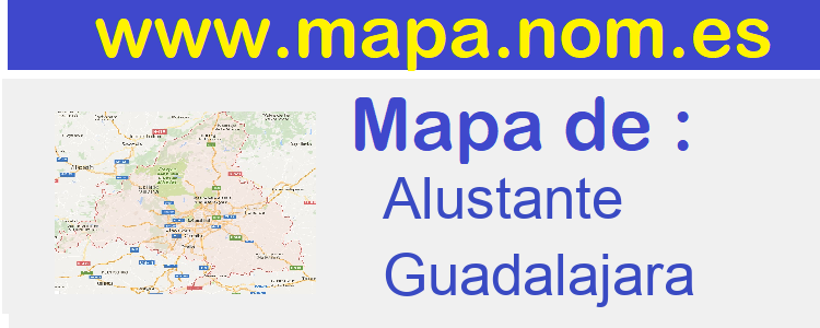 mapa de  Alustante