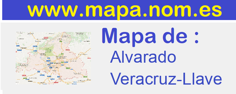 mapa de  Alvarado