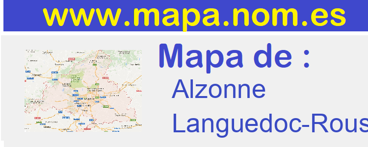 mapa de  Alzonne