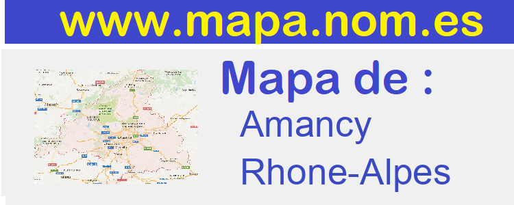 mapa de  Amancy