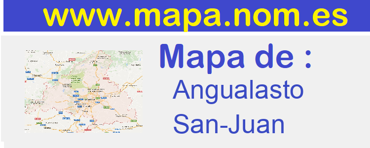 mapa de  Angualasto