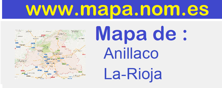 mapa de  Anillaco