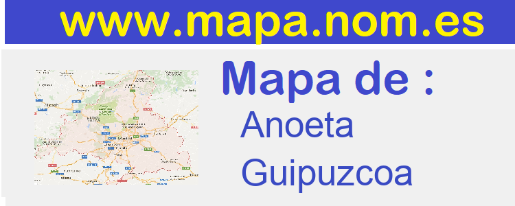 mapa de  Anoeta