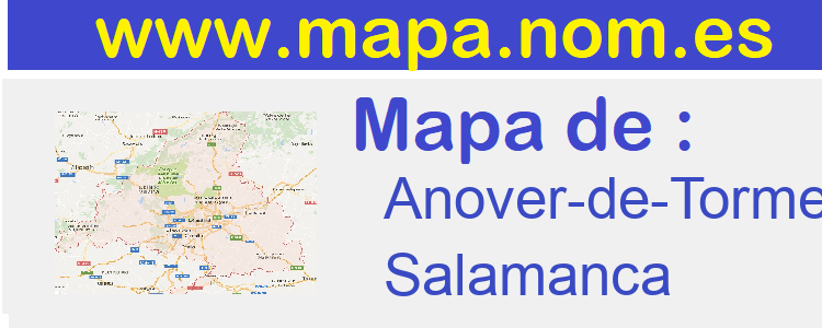 mapa de  Anover-de-Tormes