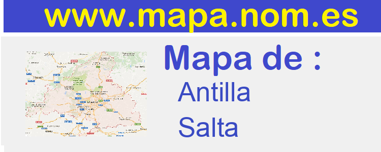mapa de  Antilla