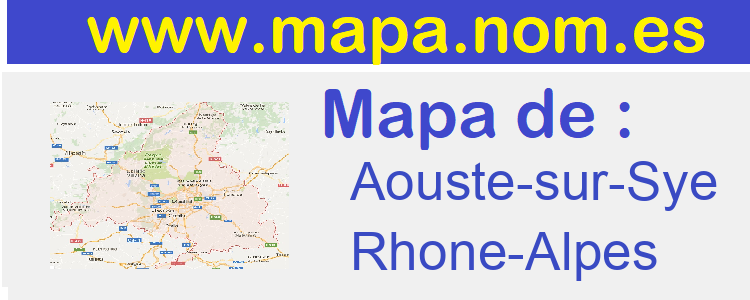 mapa de  Aouste-sur-Sye