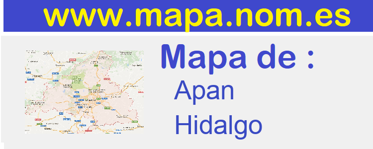 mapa de  Apan