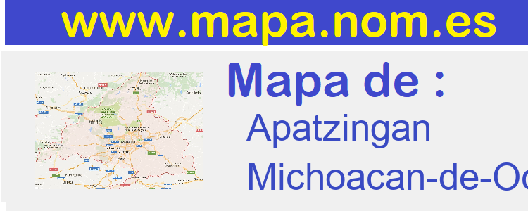 mapa de  Apatzingan