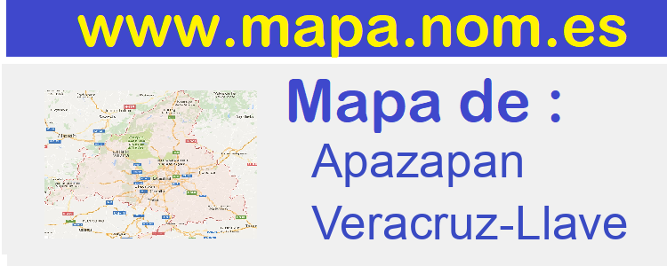 mapa de  Apazapan