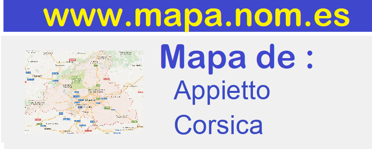 mapa de  Appietto
